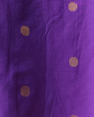 Pure Handloom Cotton Unstitched Suit Set with All-Over Embroidery & Tassel Dupatta