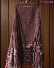 Cotton Pichwai Art Unstitched Suit Set with Kota Dupatta & Zari Highlighting