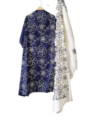 Pure Cotton Unstitched Suit Set with Overall Embroidery & Embroidered Cotton Dupatta