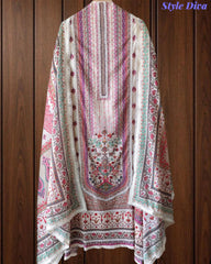 Premium Pure Cotton Digital Print Dress Material with Crochet Lace Border Dupatta