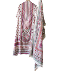 Premium Pure Cotton Digital Print Dress Material with Crochet Lace Border Dupatta