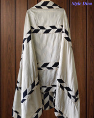 Pure Cotton Printed Unstitched Suit with Mirror Highlighting & Thread Embroidered Dupatta