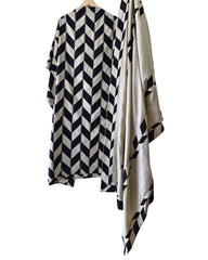 Pure Cotton Printed Unstitched Suit with Mirror Highlighting & Thread Embroidered Dupatta