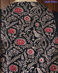 Cotton Traditional Print Unstitched Suit Set with Mul Cotton Printed Dupatta