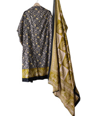 Cotton Traditional Print Unstitched Suit Set with Mul Cotton Printed Dupatta
