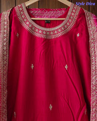 Fully Stitched Silk Suit