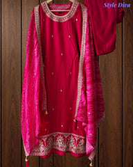 Fully Stitched Silk Suit