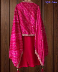 Fully Stitched Silk Suit