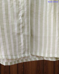 44( 2XL) -Viscose Rayon Striped Shirt with Side Fitting Belt | 3/4 Sleeves | Comfort Fit
