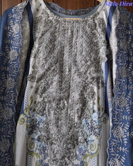 Fully Stitched - Pakistani Style Digital Print Embroidered Kurta Set with Dupatta & Pants