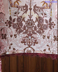 Fully Stitched -Rayon Pakistani Style Suit with Digital Print, Embroidery & Cotton Dupatta