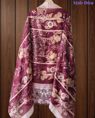 Fully Stitched -Rayon Pakistani Style Suit with Digital Print, Embroidery & Cotton Dupatta