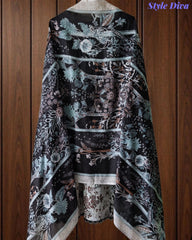 Fully Stitched -Rayon Pakistani Style Suit with Digital Print, Embroidery & Cotton Dupatta