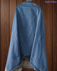 Jamdani Cotton Lagdi Patta- Faux Leather Unstitched Suit
