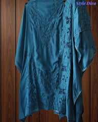Premium Crush Mul Cotton Unstitched Suit with Laser Cut Work and Embroidery