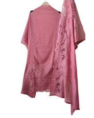 Premium Crush Mul Cotton Unstitched Suit with Laser Cut Work and Embroidery