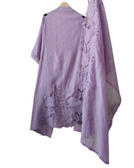 Premium Crush Mul Cotton Unstitched Suit with Laser Cut Work and Embroidery