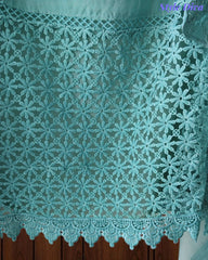 Designer Organza Unstitched Suit Set with Applique Work, Sequin Highlights & Embroidered Border Dupatta