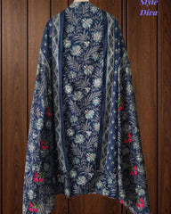 Pure Cotton Printed Unstitched Suit Set with Mirror Highlights & Embroidered Dupatta
