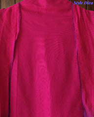 Premium Muslin Ombre Unstitched Suit with Applique Work and Embroidered Dupatta