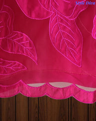 Premium Muslin Ombre Unstitched Suit with Applique Work and Embroidered Dupatta