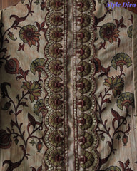 Cotton Digital Printed Unstitched Suit Set with Embroidery & Sequin Work Dupatta