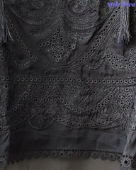 Premium Twill Burberry Unstitched Suit with Laser Cut Embroidery and Silk Digital Print Dupatta