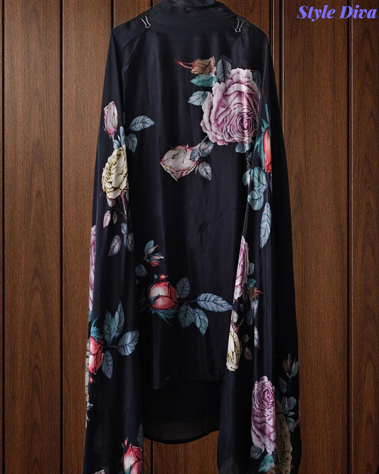 Premium Twill Burberry Unstitched Suit with Laser Cut Embroidery and Silk Digital Print Dupatta