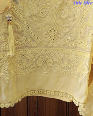 Premium Twill Burberry Unstitched Suit with Laser Cut Embroidery and Silk Digital Print Dupatta