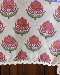 Linen Digital Print Un Stitched Suit with Pita Embroidery Dupatta