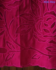 Muslin Ombre Unstitched Suit Set with Laser Cut Work, Embroidery & Applique Dupatta