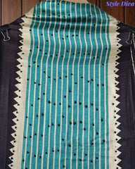 Premium Gajji Silk Digital Printed Unstitched Suit with Swarovski Highlighting & Gajji Silk Suit