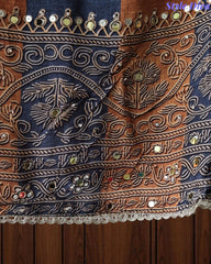Premium Muslin Digital Print Unstitched Suit Set with Mirror Highlighting & Digital Print Dupatta