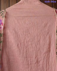 Mul Cotton Unstitched Suit with Overall Kashmiri Embroidery & Kashmiri Embroidered Dupatta