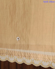 Premium Mul Unstitched Cotton Unstitched Suit with Pearl, Sequin Work & Embroidered Dupatta (Copy)