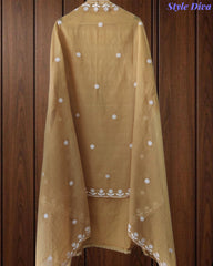 Premium Mul Unstitched Cotton Unstitched Suit with Pearl, Sequin Work & Embroidered Dupatta (Copy)