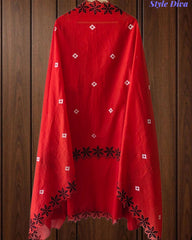 SD1129 - Designer Mul Cotton Unstitched  Suit Set with Laser Cut Work