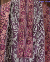 SD1134 - Mul Cotton Unstitched Suit with Overall Jal Embroidery & Matching Embroidered Dupatta