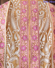 SD1134 - Mul Cotton Unstitched Suit with Overall Jal Embroidery & Matching Embroidered Dupatta