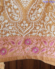 SD1134 - Mul Cotton Unstitched Suit with Overall Jal Embroidery & Matching Embroidered Dupatta
