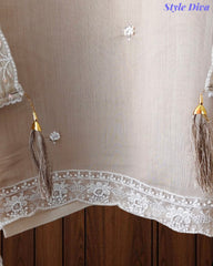 SD1145 - Mul Cotton Unstitched Suit with Cut Dana, Sequin Work & Matching Embellished Dupatta