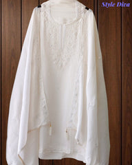 SD1145 - Mul Cotton Unstitched Suit with Cut Dana, Sequin Work & Matching Embellished Dupatta (Copy)