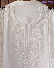 SD1145 - Mul Cotton Unstitched Suit with Cut Dana, Sequin Work & Matching Embellished Dupatta (Copy)