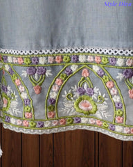SD1148 - Elegant Mul Cotton Unstitched Suit with Colorful Embroidery on Kurta & Dupatta –