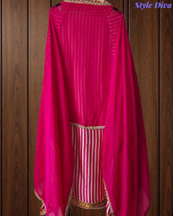 SD1109 - Premium Gajji Silk Digital Printed Unstitched Suit with Hand Work & Georgette Border Dupatta