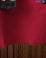 SD1135 - Jaam Cotton Unstitched Suit with Mirror &amp; Kantha Work, Mul Chanderi Lagdi Patta Dupatta