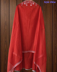 SD1127 - Mul Cotton Unstitched Suit with Laser Cut Work, Overall Embroidery & Matching Embroidered Dupatta