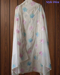 SD1122 - Pure Cotton Overall Embroidered Unstitched SuitA With Embroidered Dupatta