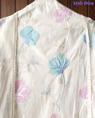 SD1122 - Pure Cotton Overall Embroidered Unstitched SuitA With Embroidered Dupatta