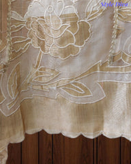 Jamdani Cotton Banarasi Unstitched Suit with Applique Embroidery, Traditional Weaves & Matching Dupatta